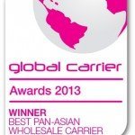 NTTCommunications在CapacityGlobalCarrierAwards2013评选活动中荣获“泛亚批量业务最