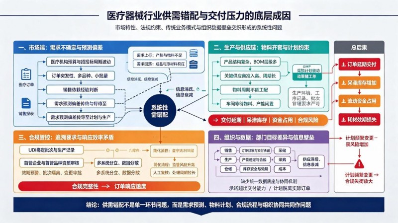 产销协同一体化，同心雁S-ERP化解医疗器械供需错配与交付压力