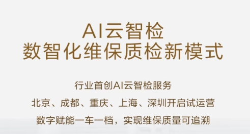 问界AI云智检服务落地五城 维保透明化品质看得见