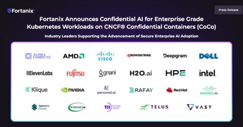 Fortanix宣布为基于CNCF Confidential Containers（CoCo）的企业级Kubernetes工作负载提供Confidential AI支持